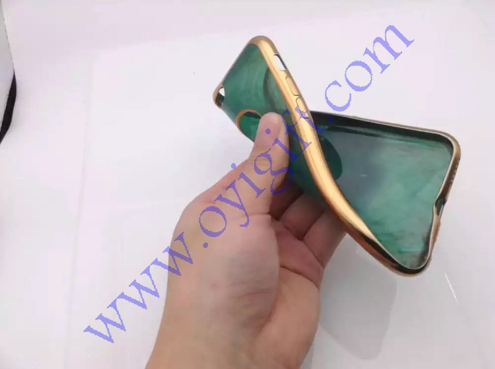 Green Bowlder TPU plating Soft Phone case covers