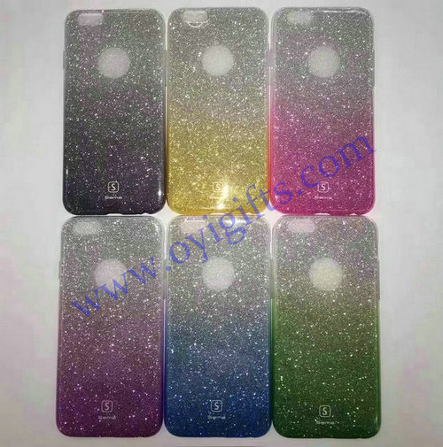 Fashion simple Gradient Glitter Phone covers cases