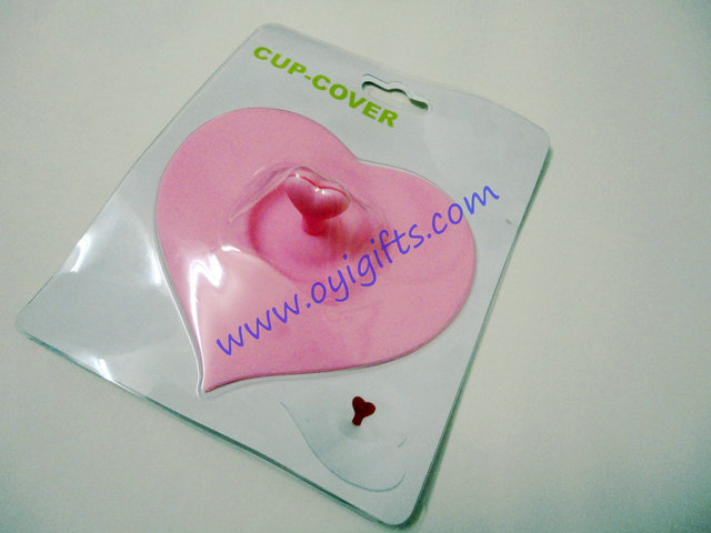  heart silicone cup lid