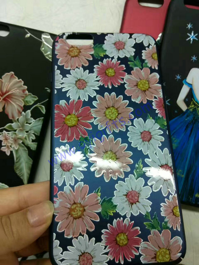 New process metallic paint with UV pattern relief plastic iphone cases supplier