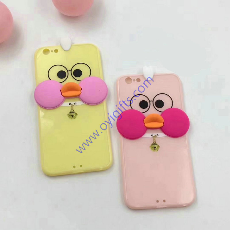 Lovely 3D doll duck customized phone cases cover