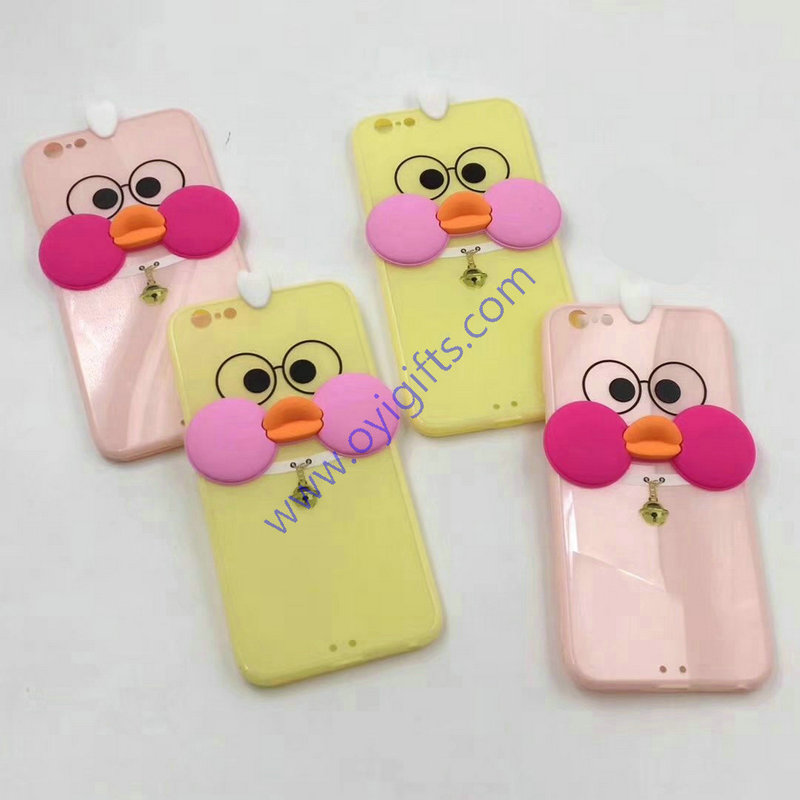 Lovely 3D doll duck customized phone cases cover