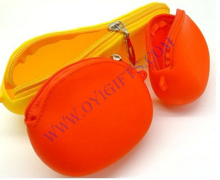 NEW Fashion Silicone Coin Purse,Key wallet with zipper