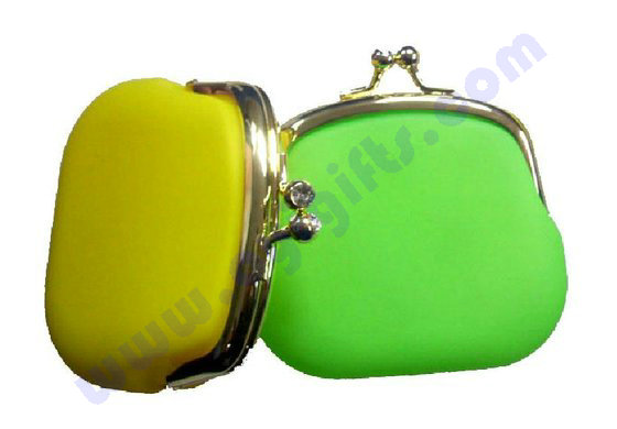 2012 HOT SELL Diamond Silicone Coin Purse With Metal,Silicone Diamond Wallet,Silicone Purse Wallet