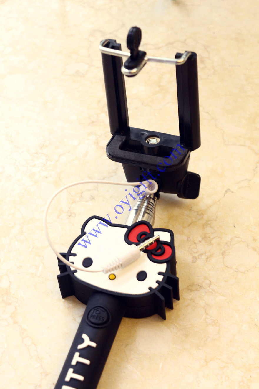 Cartoon Spongebob Hello Kitty Telescopic Selfie Stick Monopod For Cellphone