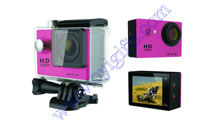 W9 (Sunplus)SPCA6330 WIFI sport DV camera 6 glass 170 ° wide angle fisheye lens small video camera.